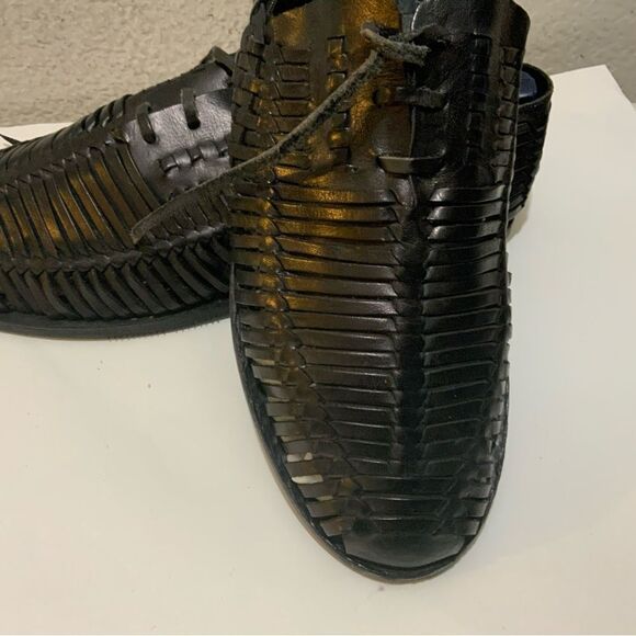 Steve Madden Men\'s Woven Leather Slip On Loafer black Size 12M soft soles main image 9